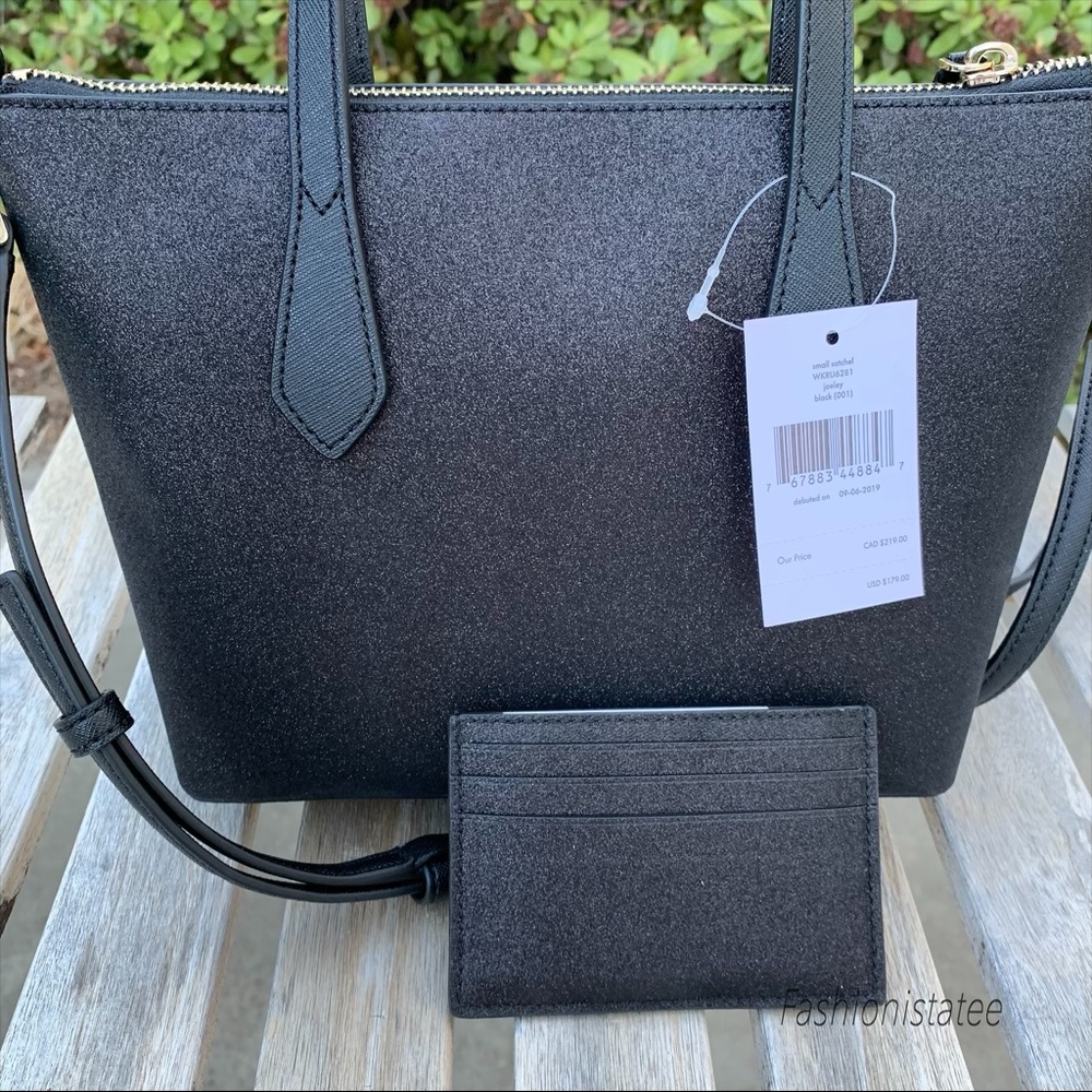 Kate spade Small Joeley Satchel Black Card Holder - Picture 3 of 8